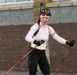 Светлана Слепцова на первом этапе эстафеты в Уфе